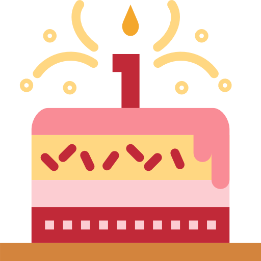 pastel de cumpleaños icono gratis