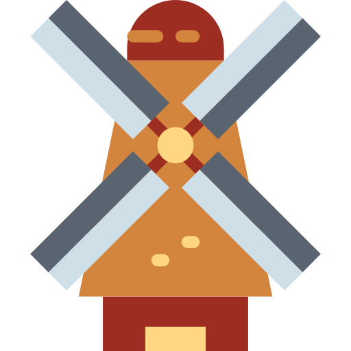 Windmill Smalllikeart Flat icon