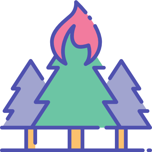 Forest fire Good Ware Lineal Color icon