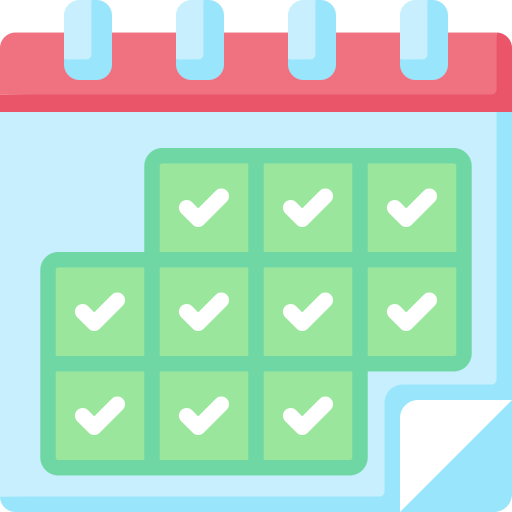 calendário grátis ícone