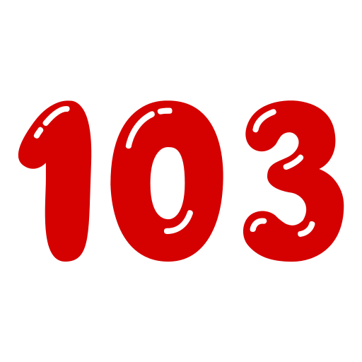 103 Icône gratuit 103 Icône gratuit