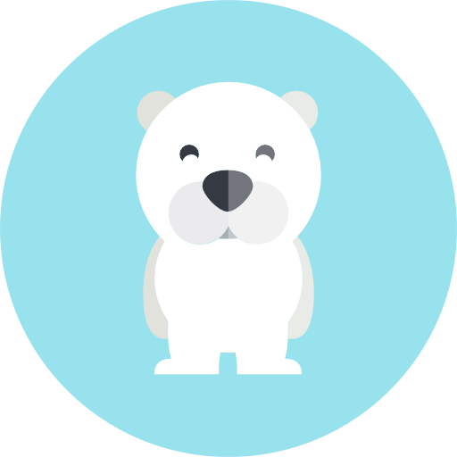 oso polar icono gratis