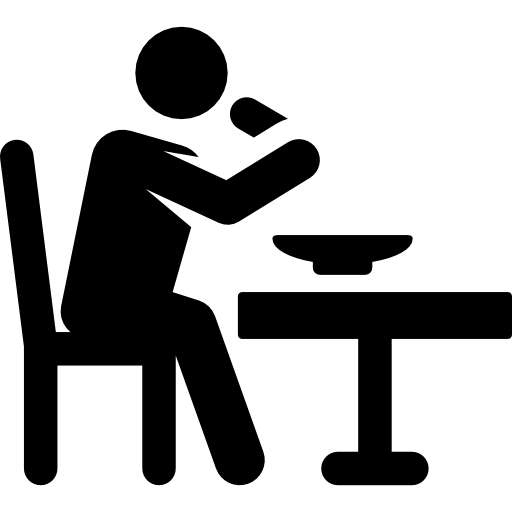 person eating icon