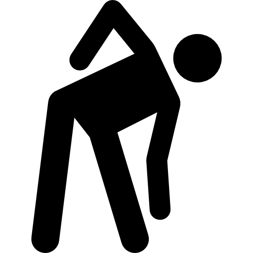 Stretching - free icon