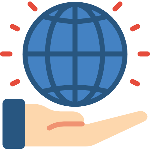 en todo el mundo icono gratis