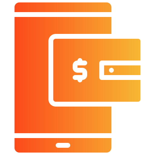 billetera en línea icono gratis