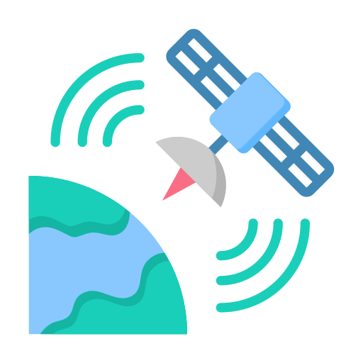 satélite de teledetección icono gratis