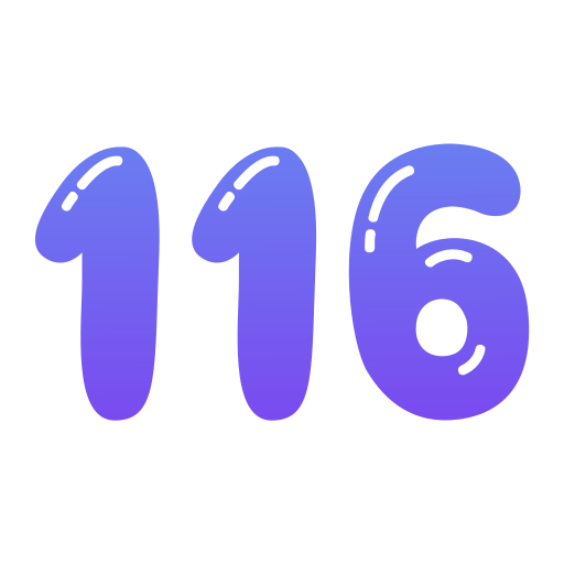 116 Icône gratuit 116 Icône gratuit