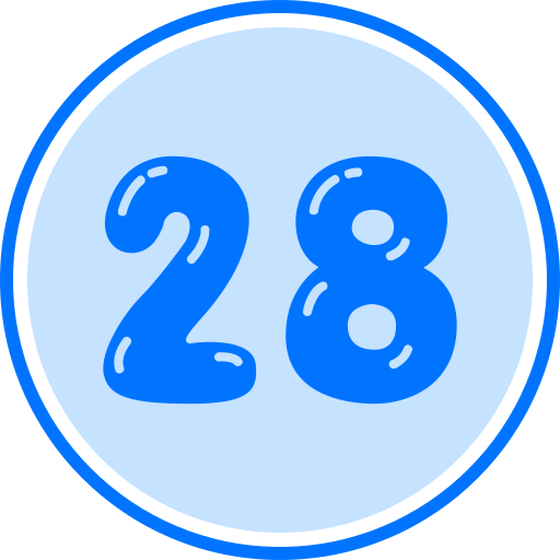 Twenty eight free icon Twenty eight free icon
