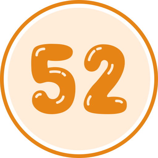 Fifty two free icon