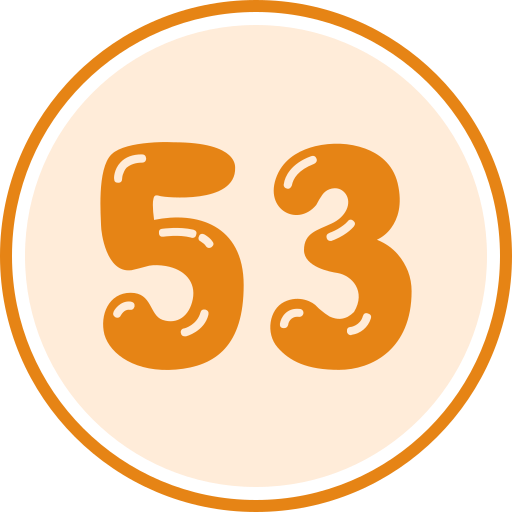 Fifty three free icon Fifty three free icon
