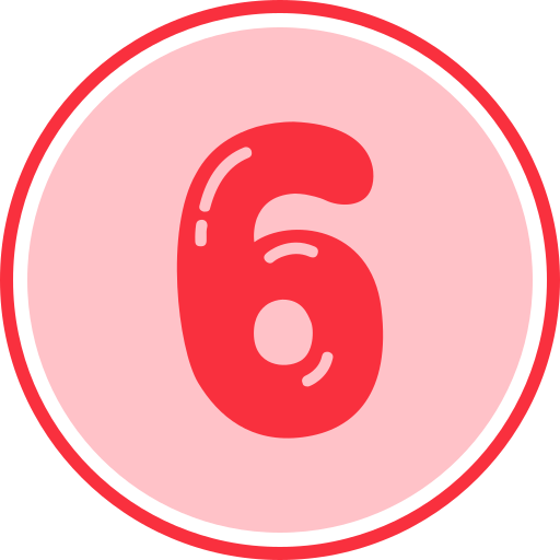 sechs kostenlos Icon sechs kostenlos Icon