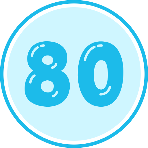 80 kostenlos Icon 80 kostenlos Icon