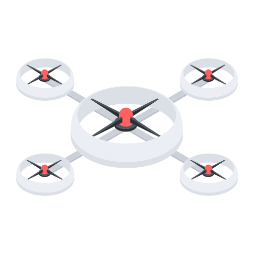 cuadricóptero icono gratis