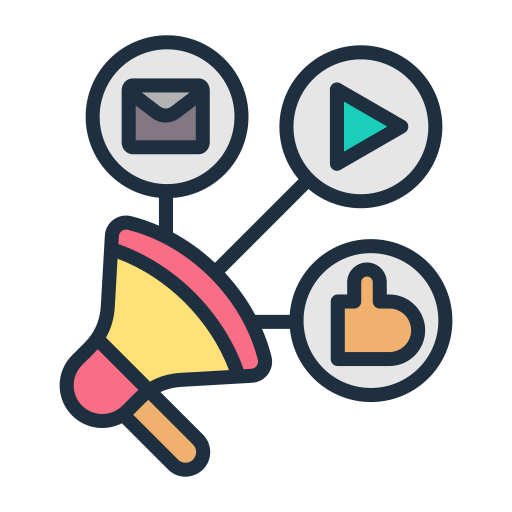 marketing de contenidos icono gratis