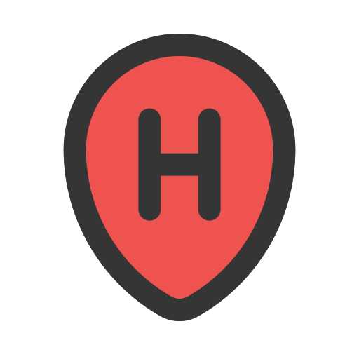 ubicación del hotel icono gratis