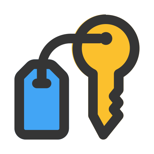 habitación clave icono gratis