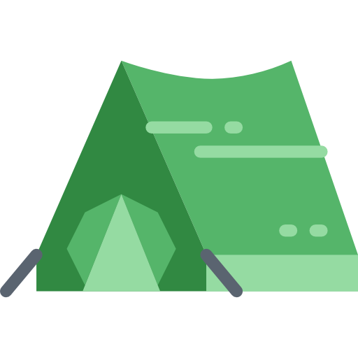 Tent Smalllikeart Flat icon