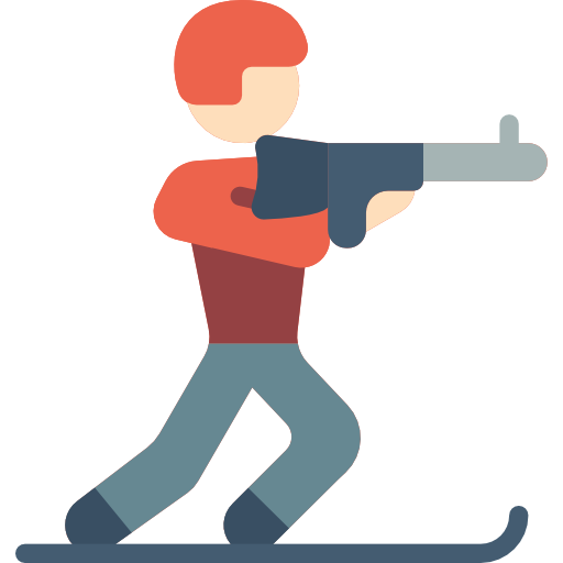 biatlón icono gratis