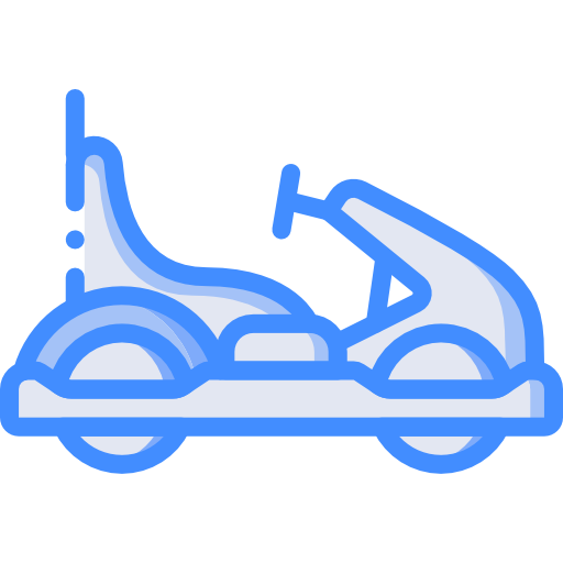 Go kart Basic Miscellany Blue icon