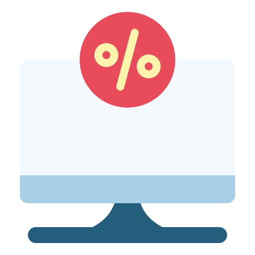 rabais Icône gratuit