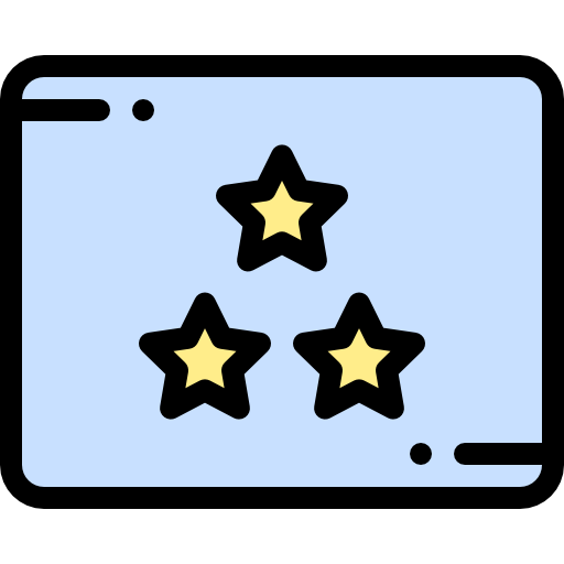 tres estrellas icono gratis