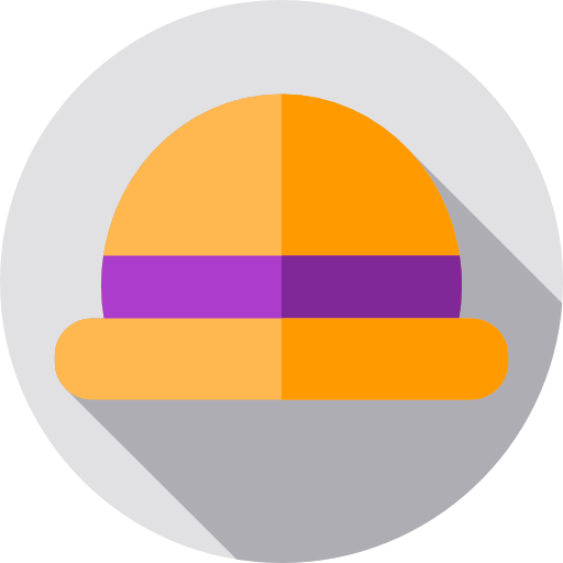 Sun hat Flat Circular Flat icon