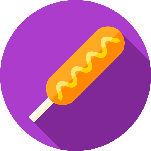 corndog icono gratis