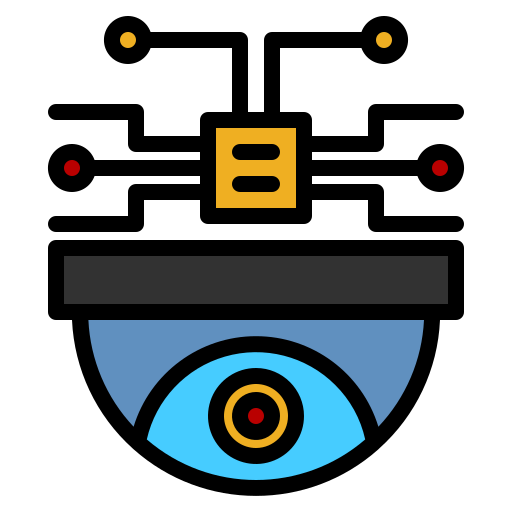 circuito cerrado de televisión icono gratis