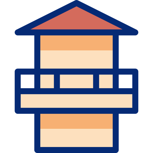 torre de vigilancia icono gratis