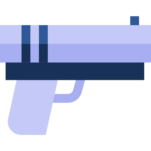 Gun Basic Straight Flat icon