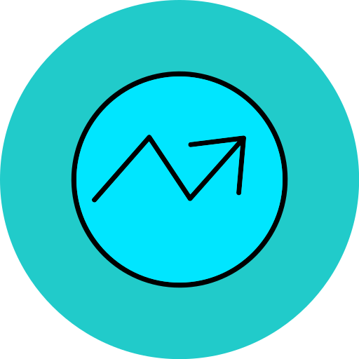 tendencia icono gratis