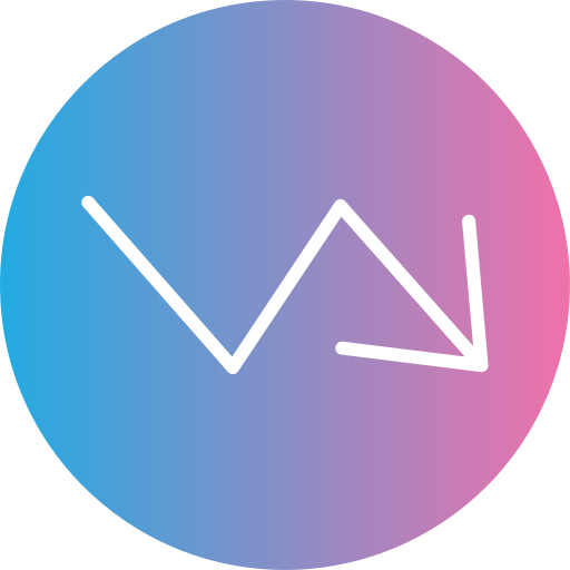 tendencia icono gratis