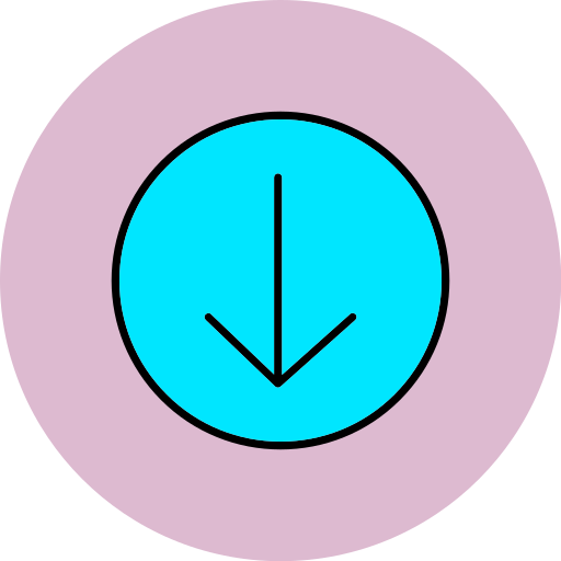 flecha hacia abajo icono gratis