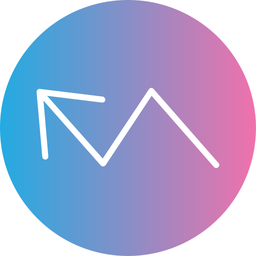 tendencia icono gratis