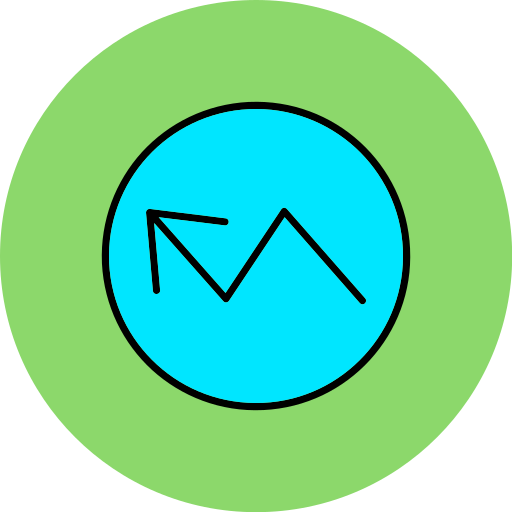 tendencia icono gratis