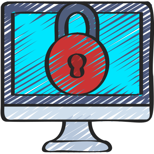 la seguridad cibernética icono gratis