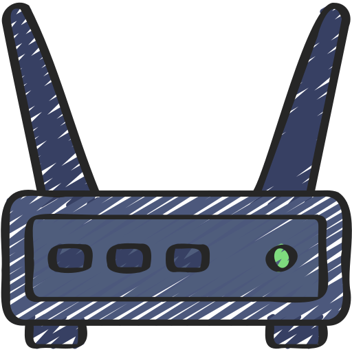 router inalámbrico icono gratis