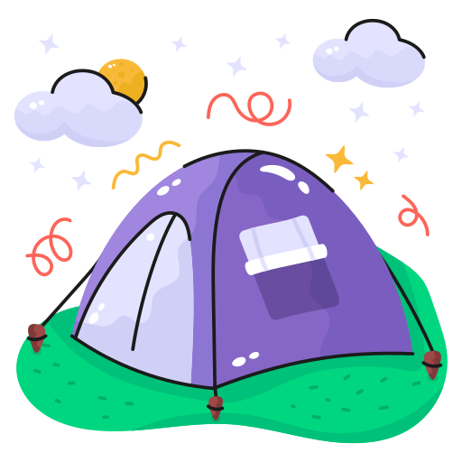 acampar icono gratis