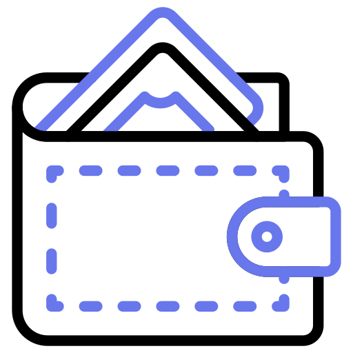 billetera icono gratis