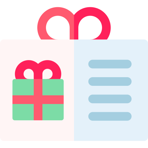 tarjeta de regalo icono gratis