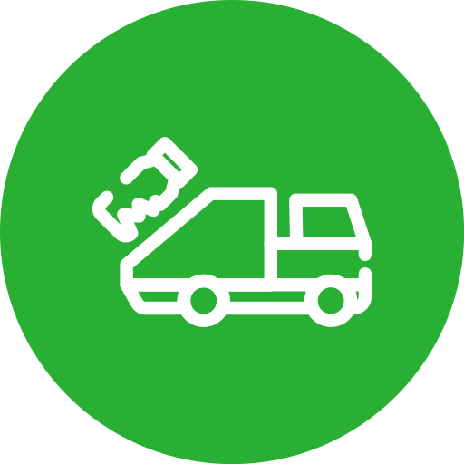 Garbage truck free icon