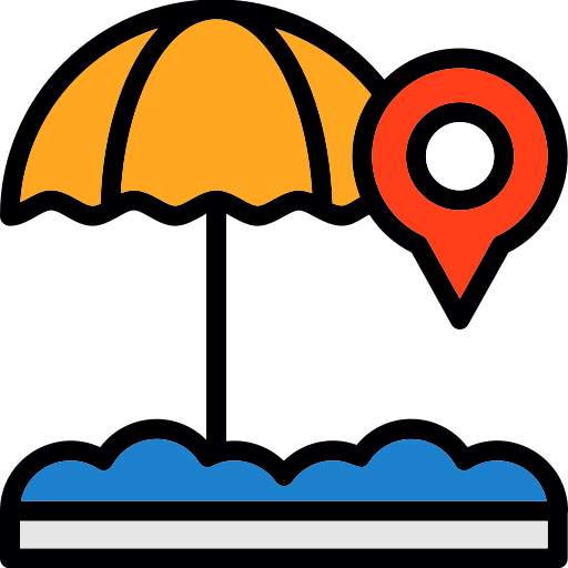 sombrilla de playa icono gratis