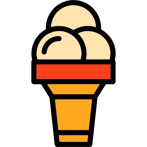 cucurucho de helado icono gratis