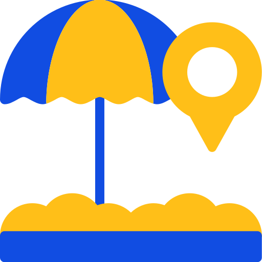 sombrilla de playa icono gratis