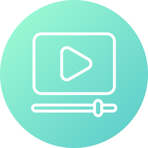 reproductor de video icono gratis