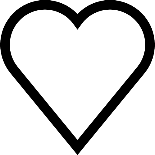 Heart Basic Straight Lineal icon