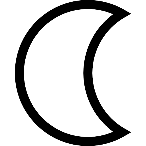 Moon shape icon