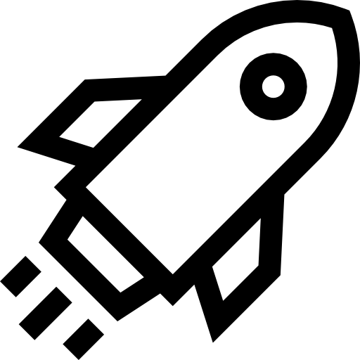 Rocket Basic Straight Lineal icon