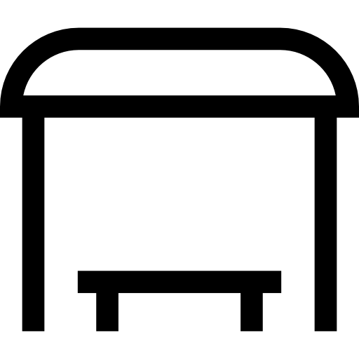 parada de autobús icono gratis